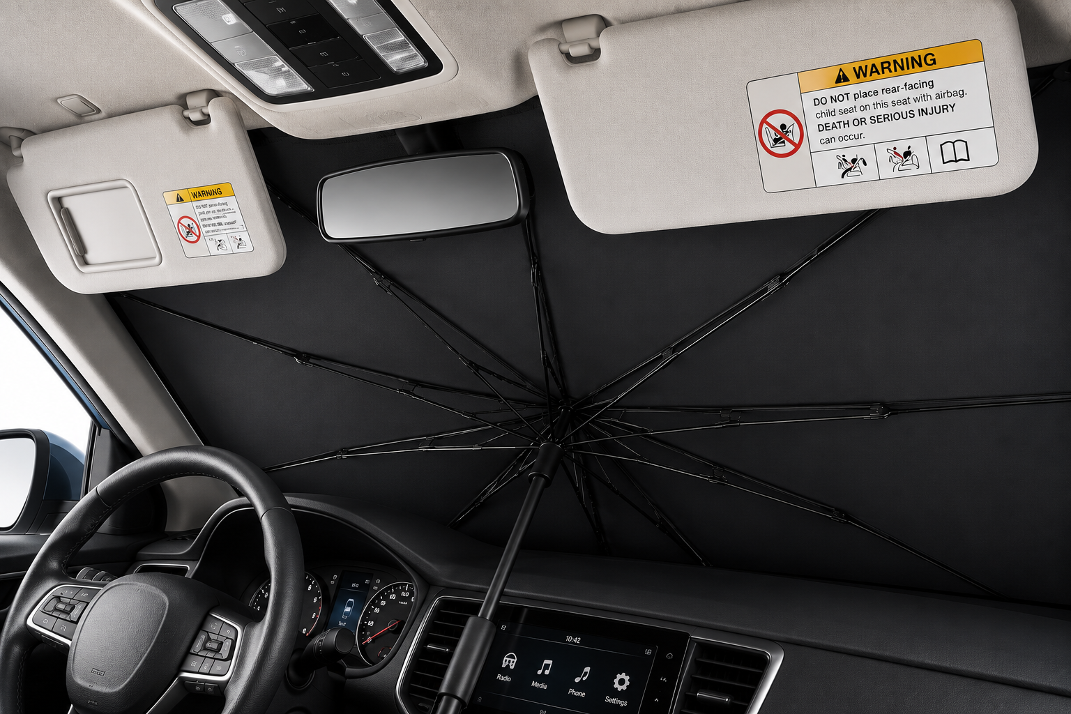 Umbrella Cooling Windshield Sunshade